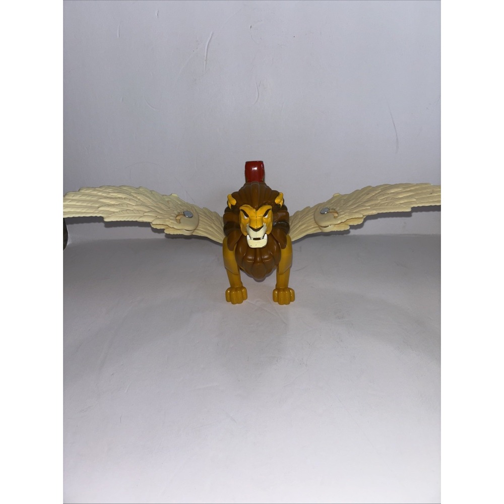 2014 Mattel Imaginext King Leonidis Winged Toy Lion With Moveable Wings